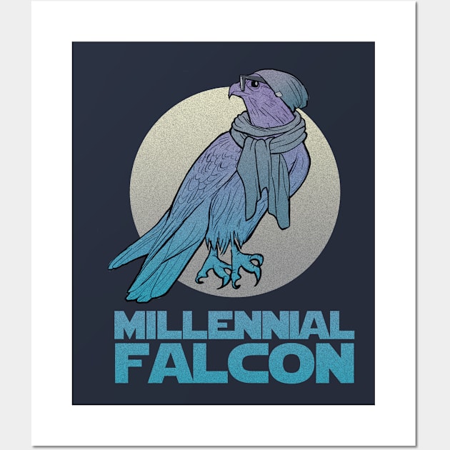 Millennial Falcon Wall Art by pachyderm1